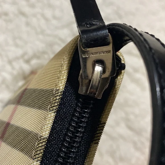 SOLD Burberry Beige House Coated Canvas Pochette Authentic - Picture 6 of 16